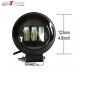 Allextreme EXM201W 3 LED Round Fog Light 4 Inches Waterproof Driving Spot Lamp with Mounting Bracket for Car and Motorcycle (30W, White Light, 2 PCS)