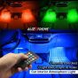 AllExtreme EX9LRC4 9 LED Multicolour Music Car Interior Under Dash Strip Lighting Kit with Sound Active Function, Car Charger and Wireless IR Remote (6W)