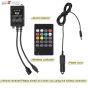 AllExtreme EX9LRC4 9 LED Multicolour Music Car Interior Under Dash Strip Lighting Kit with Sound Active Function, Car Charger and Wireless IR Remote (6W)