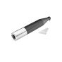AllExtreme EX126 Fatboy UC Designer Bike Exhaust Silencer with Glasswool Compatible for BS3 and BS4 Model Royal Enfield Bullet 350cc and 500cc (Black with Chrome Tail)