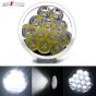 Allextreme EX12FZ1 12 LED Round Fog Light Off-Road Driving Spot Lamp Headlight for Motorcycle SUV Jeep Car Truck (24W, White Light, 1 PC)