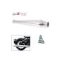 AllExtreme EXTMSLC Torque Model Silencer with Bush Compatible for Royal Enfield BS3 and BS4 Model Bullet 350cc and 500cc (Chrome)