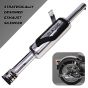 AllExtreme EX129 Indori Model Exhaust Silencer Compatible for BS3 and BS4 Model Royal Enfield Bullet 350cc and 500cc (Chrome)