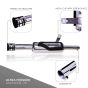 AllExtreme EX129 Indori Model Exhaust Silencer Compatible for BS3 and BS4 Model Royal Enfield Bullet 350cc and 500cc (Chrome)