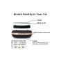 AllExtreme AE-X02 Portable Mini Travel USB Car Air Purifier Negative Ions Ionizer Air-Freshener with HEPA Filter to Remove Odor Smell Bacteria and Allergen (4.2W)