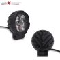 Allextreme EX4F3I1 4 LED Round Fog Light Waterproof 3 inches Lamp with Mounting Stand for Motorcycle and Cars (12W, White Light, 1 PC)