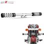 AllExtreme EXBCLG1 Stainless Steel Single Rod Leg Guard Heavy Duty Front Bike Safety Crash Bar Compatible for BS3 and BS4 Model Royal Enfield Bullet 350cc and 500cc