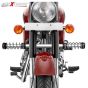 AllExtreme EXBCLG1 Stainless Steel Single Rod Leg Guard Heavy Duty Front Bike Safety Crash Bar Compatible for BS3 and BS4 Model Royal Enfield Bullet 350cc and 500cc
