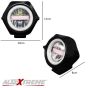 Allextreme EXU23F1 U23 Auxiliary Fog Lamp Waterproof Driving Spot LED Lights with Blue Demon and Red Angel Eyes USB Charging Light for Bike Cars Truck ATV SUV Jeep Boat (30W, Multi Color, 1 PC)