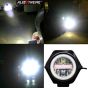 Allextreme EXU23F1 U23 Auxiliary Fog Lamp Waterproof Driving Spot LED Lights with Blue Demon and Red Angel Eyes USB Charging Light for Bike Cars Truck ATV SUV Jeep Boat (30W, Multi Color, 1 PC)
