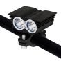 Allextreme EX2OEF1 2 LED Owl Eye Waterproof CREE LED Fog Light with High Beam/Low Beam Function for Bike/Motorcycle and Cars (20W, Black, 1 PC)