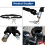 AllExtreme EXBHCL1 Heavy Duty Stainless Steel Helmet Lock Anti-Theft Luggage Secure Chain Lock Device with 2 Keys (Black)