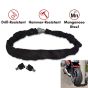 AllExtreme EXBHCL1 Heavy Duty Stainless Steel Helmet Lock Anti-Theft Luggage Secure Chain Lock Device with 2 Keys (Black)