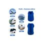 Allextreme EXTR06B Multifunctional Inflatable Travel Pillow Large Air Cushion Neck Pillow with Full Body and Head Support for Aeroplanes, Trains, Office Sleep (Blue)