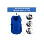 Allextreme EXTR06B Multifunctional Inflatable Travel Pillow Large Air Cushion Neck Pillow with Full Body and Head Support for Aeroplanes, Trains, Office Sleep (Blue)