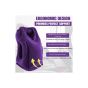 Allextreme EXTR06B Multifunctional Inflatable Travel Pillow Large Air Cushion Neck Pillow with Full Body and Head Support for Aeroplanes, Trains, Office Sleep (Purple)