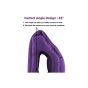 Allextreme EXTR06B Multifunctional Inflatable Travel Pillow Large Air Cushion Neck Pillow with Full Body and Head Support for Aeroplanes, Trains, Office Sleep (Purple)