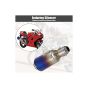 AllExtreme EX2IMSB Stainless Steel 1.5-2" Inlet Universal Exhaust Muffler Silencer with Removable DB Killer Compatible for Street Sports Bike Motorcycles and Scooters (Grey Blue)