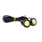 Allextreme EXELLR2 Eagle Eye Universal License Number Plate LED Light Bumper Daytime Running Lamp for Bikes, Motorcycles, Cars, SUVs and Truck (9W, Red, 2 PCS)