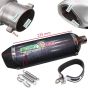 Allextreme EX51SCA 38-51Mm Stainless Steel Triangle Pipe Exhaust Muffler Silencer System with Db Killer Compatible for Modified Scooter (Carbon)
