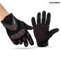 Allextreme EXMC10 Unisex Anti-Slip Polyster Full Finger Gloves with Microfiber Cleaning Towel for Weight Lifting, Riding, Fitness & Outdoor Acivity (Red & Black, XL)