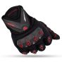 Allextreme EXMC10 Unisex Anti-Slip Polyster Full Finger Gloves with Microfiber Cleaning Towel for Weight Lifting, Riding, Fitness & Outdoor Acivity (Red & Black, XL)