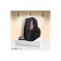 Allextreme AE-54GH BuBilian Unisex PU Leather Korean Style Canvas Backpack with 2 Key Rings (Black, AE-54GH)