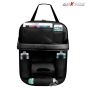 Allextreme EXFTCOB1 Universal PU Leather Auto Car Seat Back Organizer with Foldable Dining Table Tray, Multipocket Storage Tablet, Bottle and Tissue Paper Holder (Black)