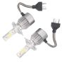 AllExtreme EXC6H4W 36W H4 LED Headlight 3800LM Driving Headlamp Conversion Kit 6000K High/Low Bright Beam Chip IP67 Fog Light for SUVs Trucks Sedans Motorcycles (White, 2Pcs)
