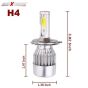 AllExtreme EXC6H4W 36W H4 LED Headlight 3800LM Driving Headlamp Conversion Kit 6000K High/Low Bright Beam Chip IP67 Fog Light for SUVs Trucks Sedans Motorcycles (White, 2Pcs)