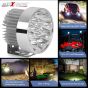 Allextreme EX18RF1 18 LED Round Fog Light Spot Beam Waterproof Pod Driving Work Lamp for Motorcycle and Cars (27W, White Light, 1 PC)