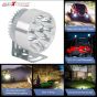 Allextreme EX9SFS2 9 LED Round Fog Light 3 Inches Off Road Driving Lamp with Handlebar Switch for Motorcycle, Car and Bikes (9W, White Light, 2 Pcs)