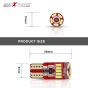 Allextreme EXT15CW Universal T10 LED Parking Light 5630 CMD Super Bright Interior Pilot License Plate Dome Indicator Lamp Bulb for Car Bike and Motorcycle (3W, White, 2 PCS)