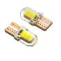 Allextreme EXT52SW Universal T10 LED Parking Light 5630 CMD Super Bright Interior Pilot License Plate Dome Indicator Lamp Bulb for Car Bike and Motorcycle (2W, White, 2 PCS)