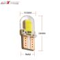 Allextreme EXT52SW Universal T10 LED Parking Light 5630 CMD Super Bright Interior Pilot License Plate Dome Indicator Lamp Bulb for Car Bike and Motorcycle (2W, White, 2 PCS)