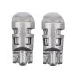 Allextreme EXTSBCW Universal T10 LED Parking Light 5630 CMD Super Bright Interior Pilot License Plate Dome Indicator Lamp Bulb for Car Bike and Motorcycle (3W, Silver, 2 PCS)