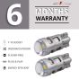 Allextreme EXTSBCW Universal T10 LED Parking Light 5630 CMD Super Bright Interior Pilot License Plate Dome Indicator Lamp Bulb for Car Bike and Motorcycle (3W, Silver, 2 PCS)