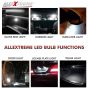 Allextreme EX31SDW 10 LED Universal Car Interior Super Bright Roof Light Reading Dome Bulb Lamp with Festoon Holder (5W, White, 2 PCS)