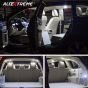 Allextreme EX31SDW 10 LED Universal Car Interior Super Bright Roof Light Reading Dome Bulb Lamp with Festoon Holder (5W, White, 2 PCS)