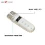 Allextreme EXT10SW Universal T10 LED Parking Light 6 SMD Super Bright Interior Pilot License Plate Dome Indicator Lamp Bulb for Car Bike and Motorcycle (2W, White, 2 PCS)
