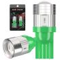 Allextreme EXT103G Universal T10 LED Parking Light 5 SMD Super Bright Interior Pilot License Plate Dome Indicator Lamp Bulb for Car Bike and Motorcycle (3W, Green, 2 PCS)