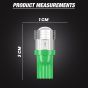 Allextreme EXT103G Universal T10 LED Parking Light 5 SMD Super Bright Interior Pilot License Plate Dome Indicator Lamp Bulb for Car Bike and Motorcycle (3W, Green, 2 PCS)