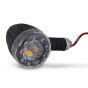 Allextreme EXTSI02 Universal Turn Signal Indicator Light Front/Rear Round Blinker Bulb For Motorcycles (2 Pcs, Amber)