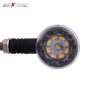 Allextreme EXTSI02 Universal Turn Signal Indicator Light Front/Rear Round Blinker Bulb For Motorcycles (2 Pcs, Amber)
