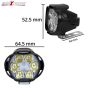 Allextreme EX6FS2P Imported 6 LED Fog Light Waterproof Pod Driving Spot Head Lamp with Handlebar Switch for Bikes & Cars(10W, White Light, 2 PCS, 6 Months Warranty)