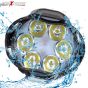 Allextreme EX6FS2P Imported 6 LED Fog Light Waterproof Pod Driving Spot Head Lamp with Handlebar Switch for Bikes & Cars(10W, White Light, 2 PCS, 6 Months Warranty)