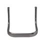 AllExtreme EXC3081 Heavy Metal Cushion Backrest Passenger Rear Seat Rest Support with Carrier Compatible for BS3 and BS4 Model Bullet 350cc and 500cce (Chrome)