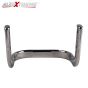 AllExtreme EXC3081 Heavy Metal Cushion Backrest Passenger Rear Seat Rest Support with Carrier Compatible for BS3 and BS4 Model Bullet 350cc and 500cce (Chrome)