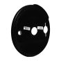 AllExtreme TBBS-099 Rear Brake Shoe Plate Cover for Old Model Bullet Classic Electra and Standard 350cc and 500cc Motorcycles (6 Inch, Black)