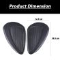AllExtreme EXSRE29 Motorcycle Rubber Gas Tank Traction Side Pad Fuel Gas Knee Grip Decal Guard Protector Compatible for Bullet